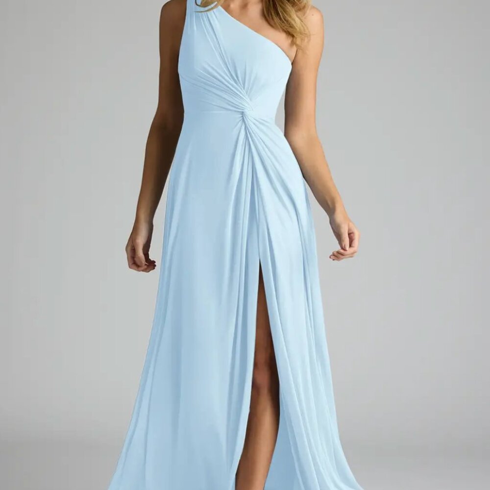 Azazie Brooke Sky Blue Dress